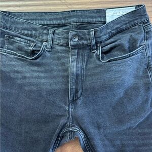 Rag & Bone Men’s Washed Charcoal Slim Straight Jeans